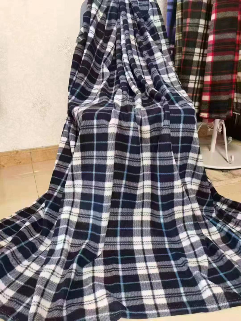 	Double sided velvet printed grid